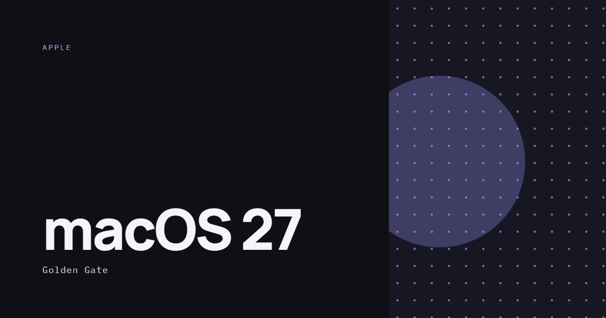 AI-ілюстрація: macOS 27 Golden Gate.