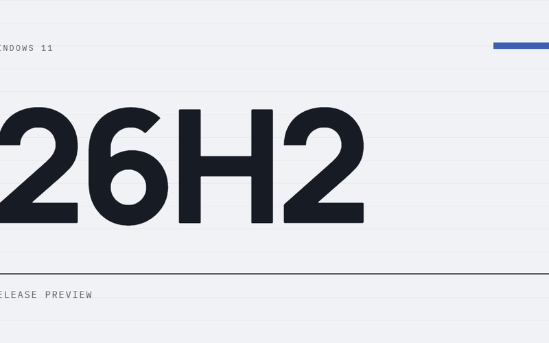 AI-ілюстрація: Windows 11 26H2 — Release Preview.