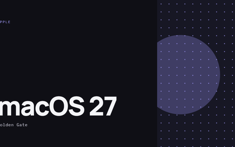 AI-ілюстрація: macOS 27 Golden Gate.