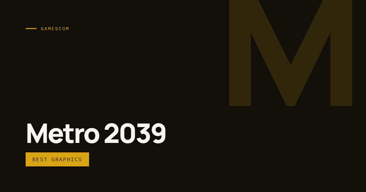 AI-ілюстрація: Metro 2039 — Gamescom Best Graphics.